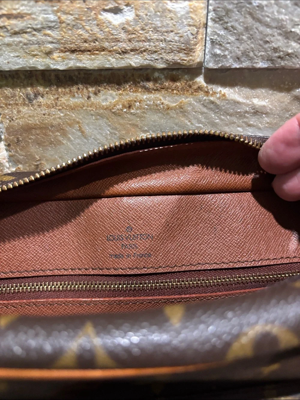 Louis Vuitton Monogram Canvas Nile Crossbody Bag in Brown and Tan